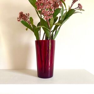 San Miguel hand blown art glass vase bubble Spain